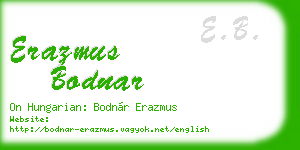erazmus bodnar business card